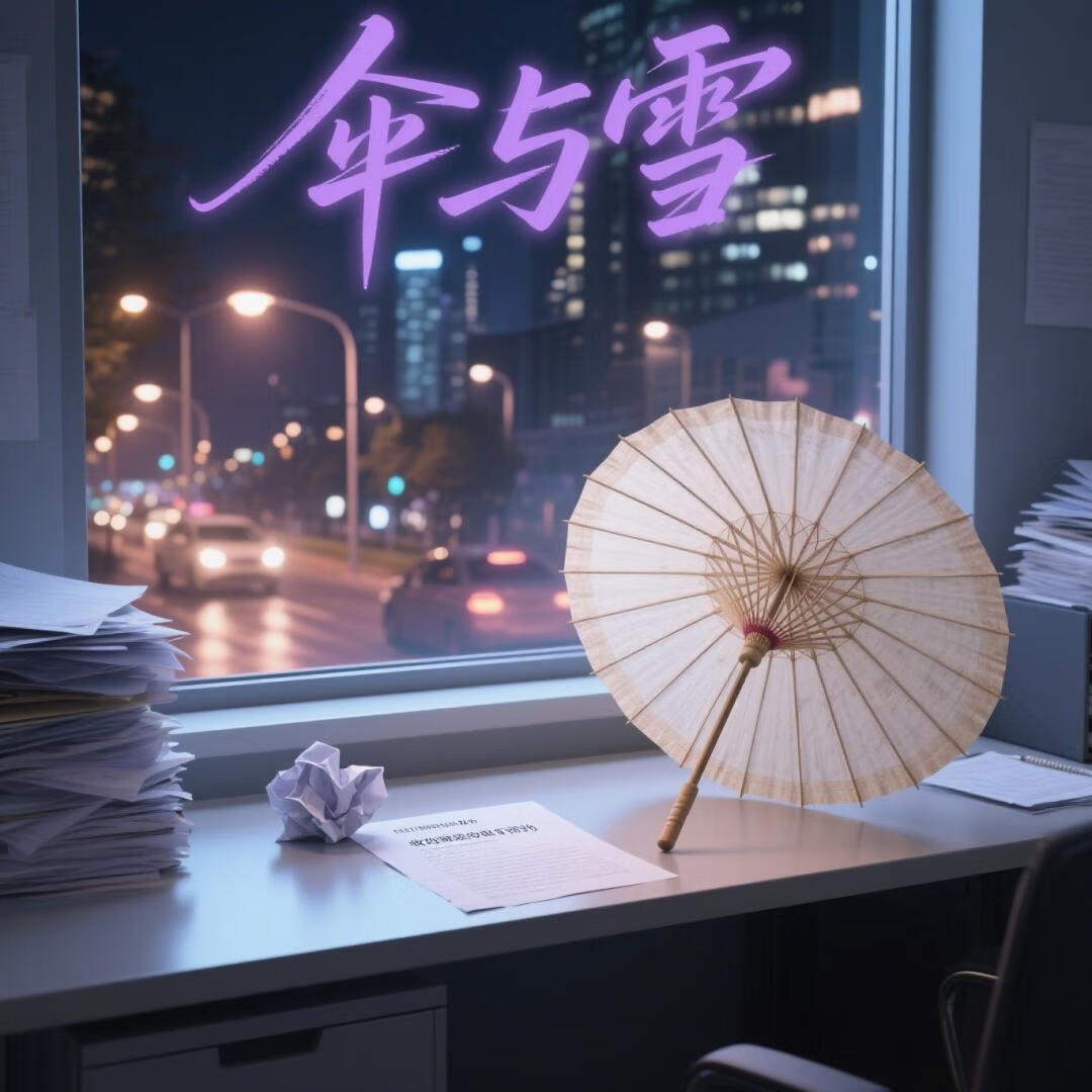 傘與雪